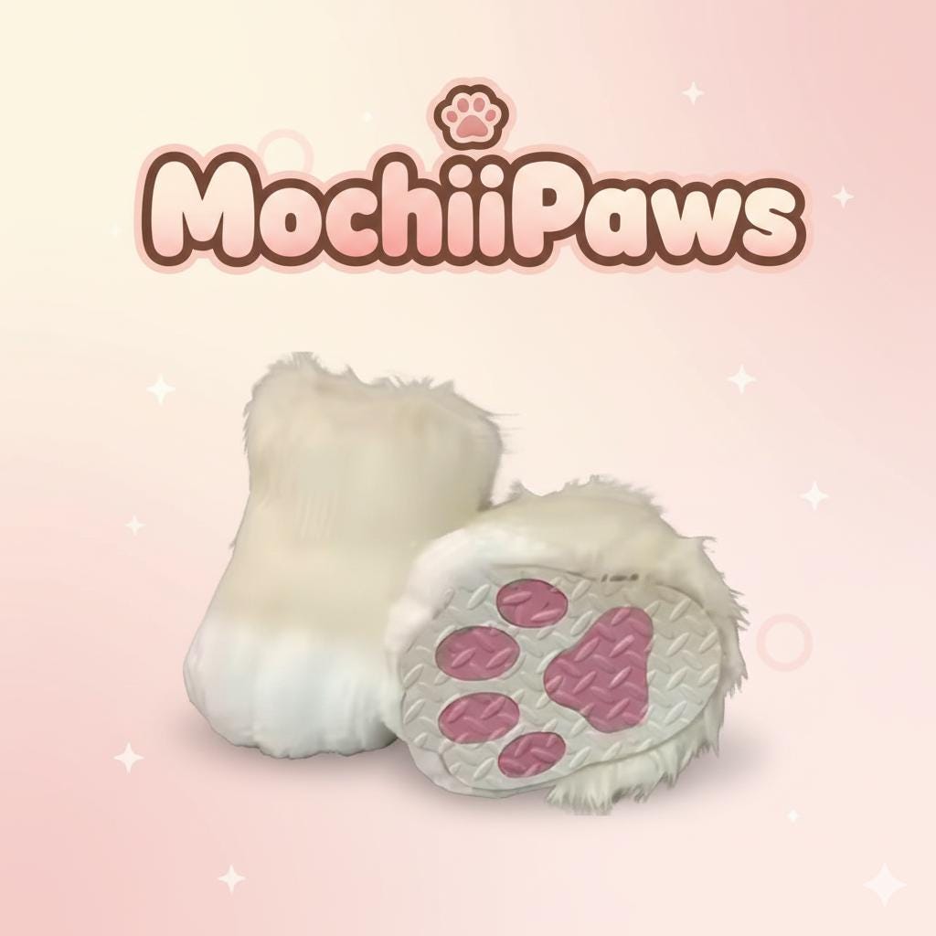 Customizable Color Furry Fursuit Paw Shoes – Custom Plush Animal Feet Boots for Cosplay