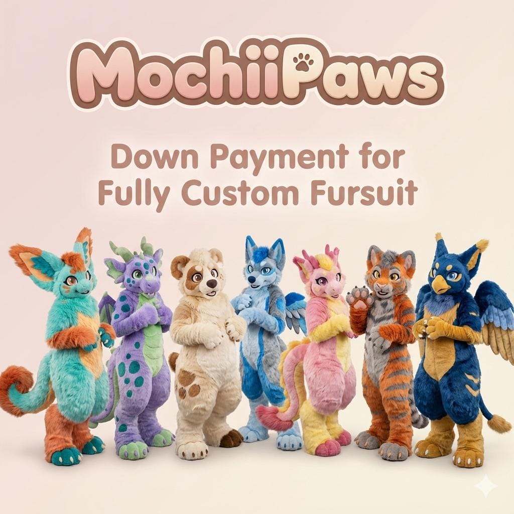 Fully Customizable Full-Body Fursuit Costume | Down payment | Custom Handmade Plush Furry Suit