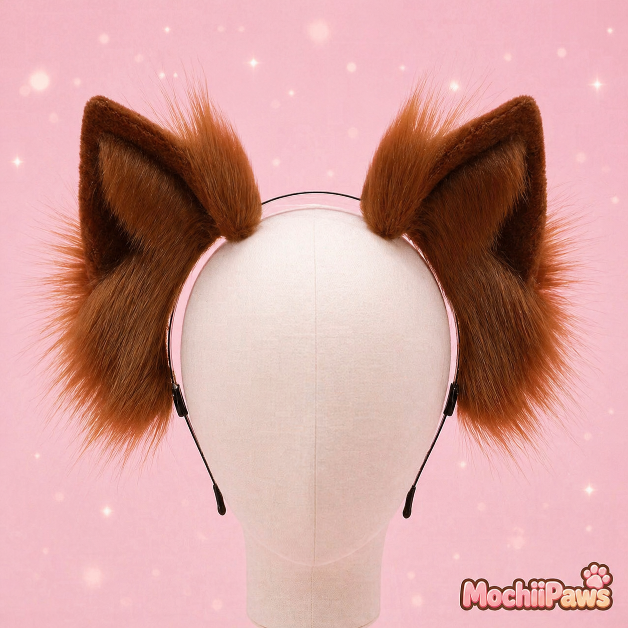 Handmade Faux Fur Wolf Ears Headband — Cosplay, Therian & Furry Convention Accessory