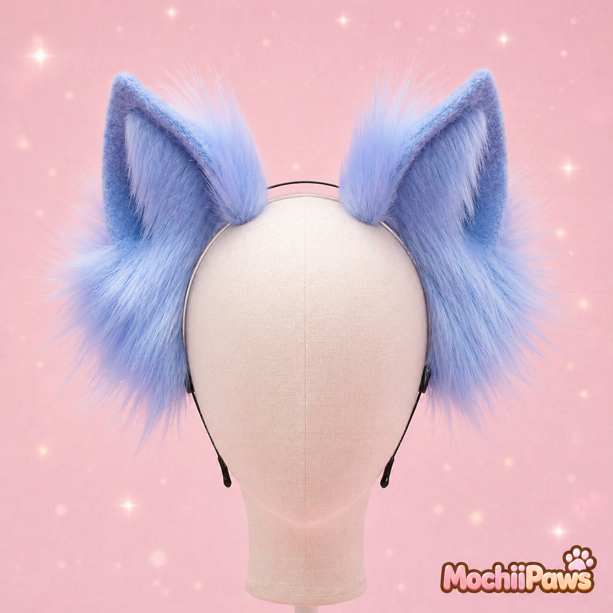 Handmade Faux Fur Wolf Ears Headband — Cosplay, Therian & Furry Convention Accessory