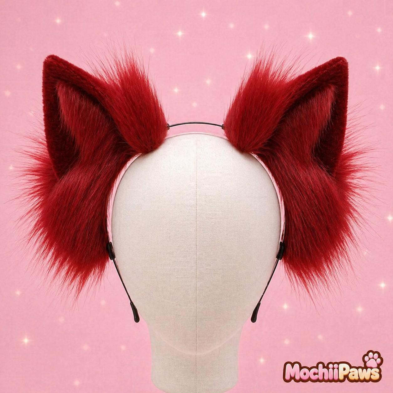 Handmade Faux Fur Wolf Ears Headband — Cosplay, Therian & Furry Convention Accessory