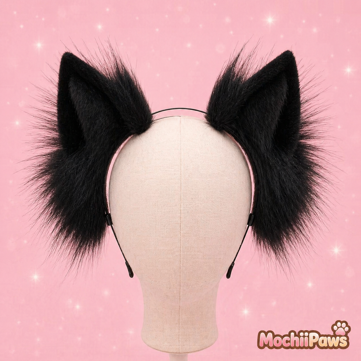 Handmade Faux Fur Wolf Ears Headband — Cosplay, Therian & Furry Convention Accessory