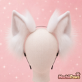 Handmade Faux Fur Wolf Ears Headband — Cosplay, Therian & Furry Convention Accessory