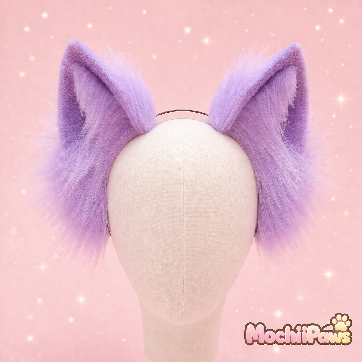Handmade Faux Fur Wolf Ears Headband — Cosplay, Therian & Furry Convention Accessory