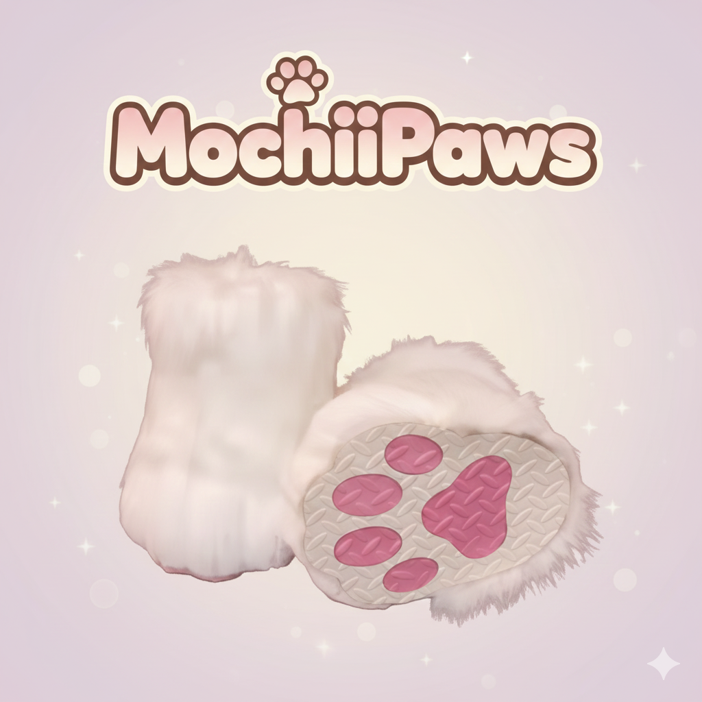 Customizable Color Furry Fursuit Paw Shoes – Custom Plush Animal Feet Boots for Cosplay