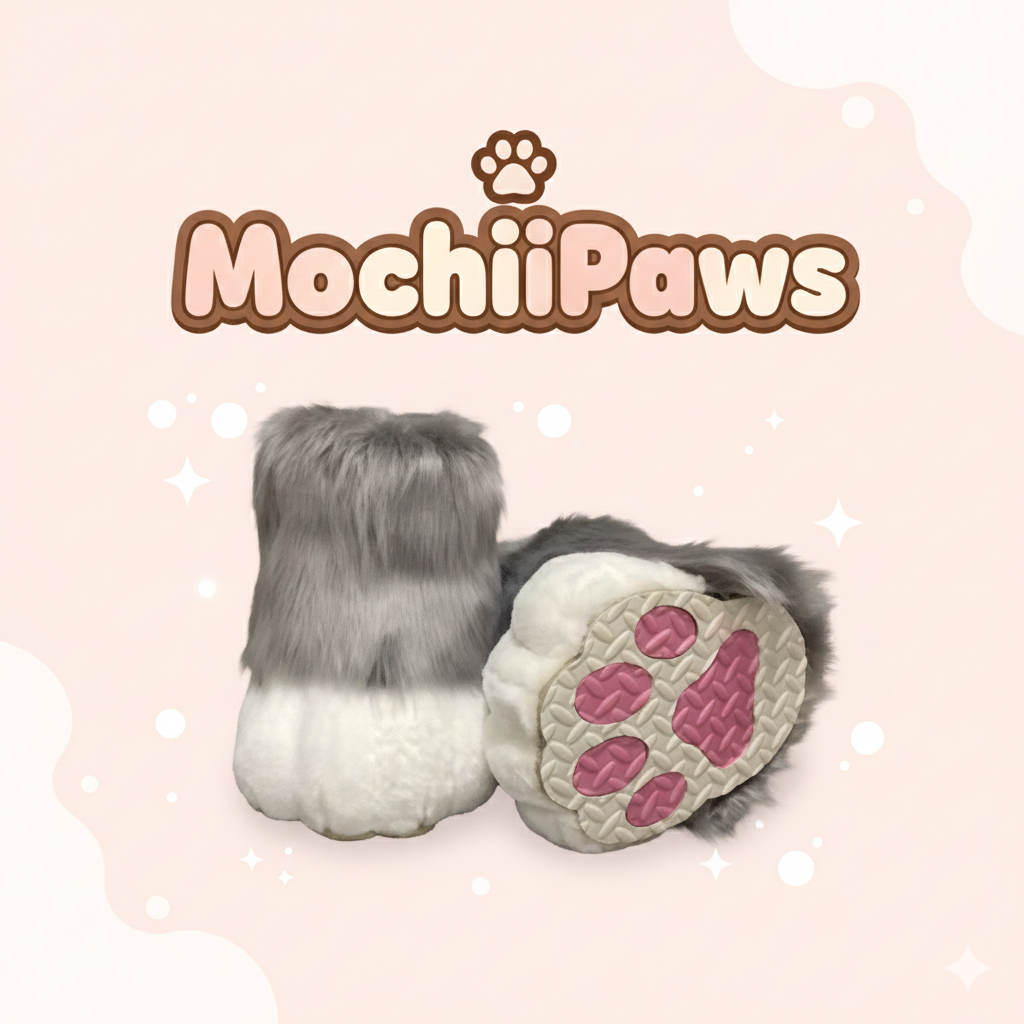 Customizable Color Furry Fursuit Paw Shoes – Custom Plush Animal Feet Boots for Cosplay