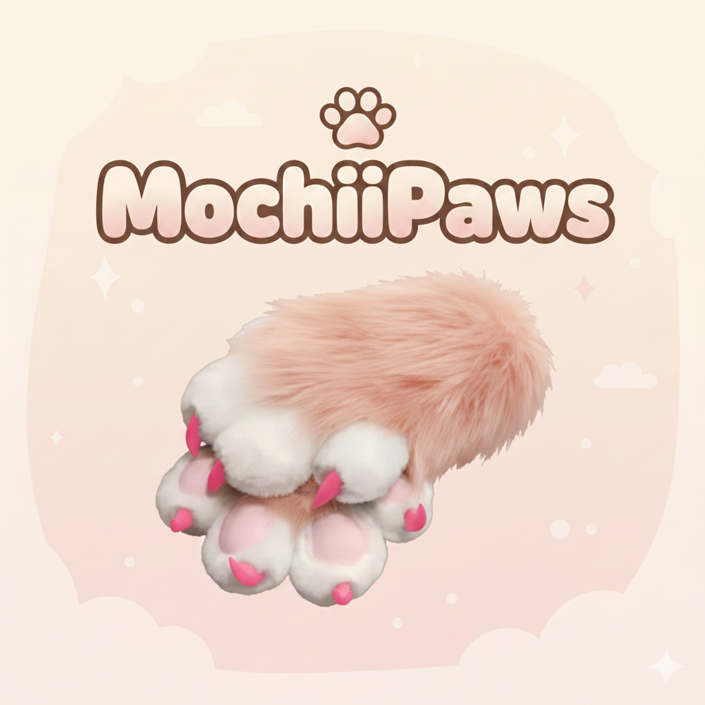 Customizable Color Furry Paw Gloves with Claws – Custom Plush Faux Fur Fursuit Paws