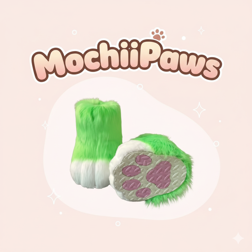 Customizable Color Furry Fursuit Paw Shoes – Custom Plush Animal Feet Boots for Cosplay