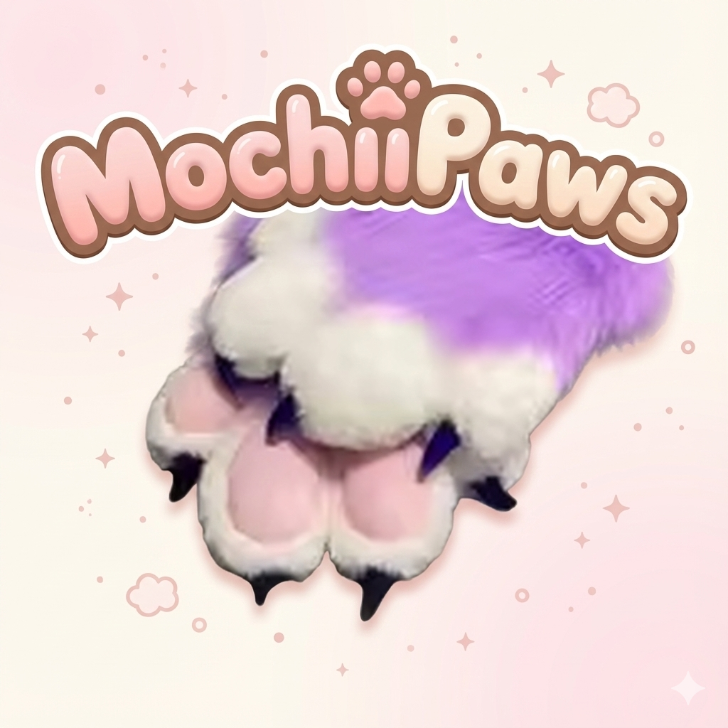 Customizable Color Furry Paw Gloves with Claws – Custom Plush Faux Fur Fursuit Paws