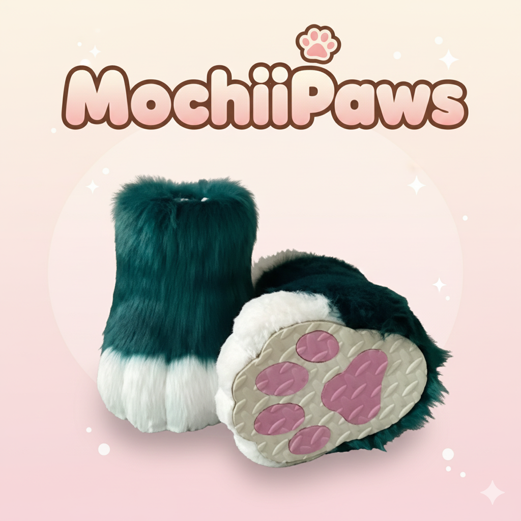Customizable Color Furry Fursuit Paw Shoes – Custom Plush Animal Feet Boots for Cosplay