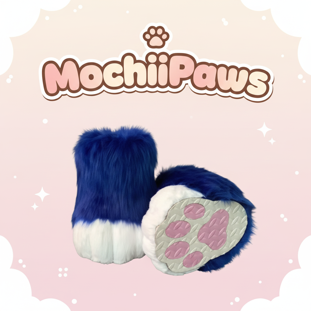 Customizable Color Furry Fursuit Paw Shoes – Custom Plush Animal Feet Boots for Cosplay