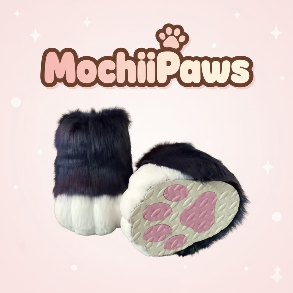 Customizable Color Furry Fursuit Paw Shoes – Custom Plush Animal Feet Boots for Cosplay